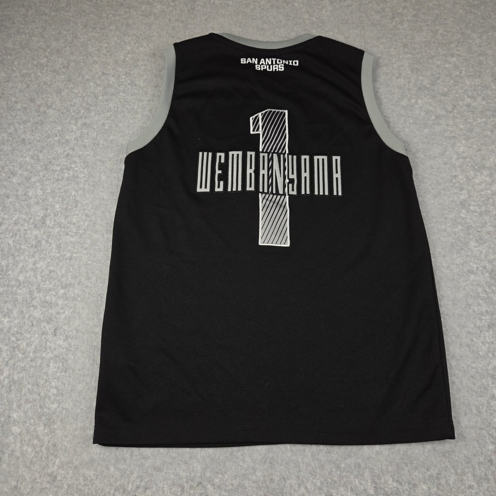NBA San Antonio Spurs Victor Wembanyama 1 Youth Basketball Jersey Black XL 14-16
